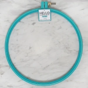 Vidalı Plastik Nakış Kasnak 19 Cm:Türkuaz
