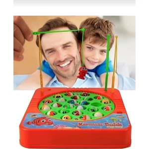 Berattoys Pilli Balık Yakalama Oyunu Kırmızı Balık Şarkılı Pilli Balık Tutma Oyunu 24 Lü