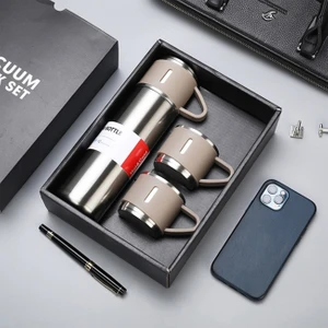 Keyfim Shop Kişiye Özel Üçlü Bardak Paslanmaz Çelik Termos Seti