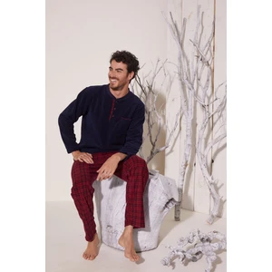 Midi Yaka Polar Pijama Takım