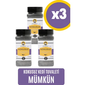 Kokusuz X3- Aktif Karbon ve Siyah Çay Özlü Kedi Kumu Kokusu Giderici