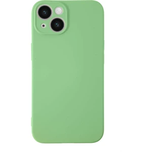 Case World Apple iPhone 14 Plus ile Uyumlu Kapak Içi Kadife Kamera Korumalı Lansman Silikon ile Uyumlu Kılıf - Yeşil