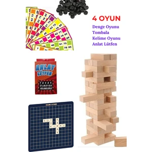 Yılbaşı Oyunları, Eğlence Seti, Kelime Denge Oyunu, Tombala, Anlat Lütfen (Tonbala)