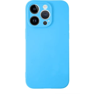 Case World Apple iPhone 14 Pro ile Uyumlu Kapak Içi Kadife Kamera Korumalı Lansman Silikon ile Uyumlu Kılıf - Açık Mavi