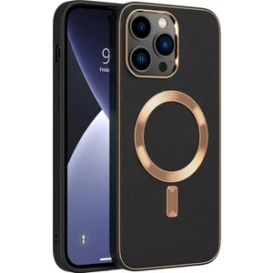 Apple iPhone 11 Pro Max Kılıf Magsafe Wireless Kablosuz Şarj Uyumlu Suni Deri Hibrit Kapak