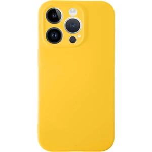 Caseart Apple iPhone 14 Pro Max Kapak Içi Kadife Kamera Korumalı Lansman Silikon Kılıf - Sarı