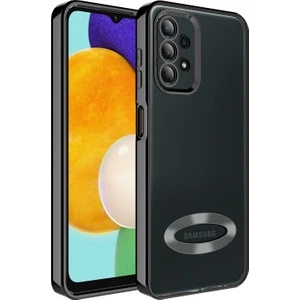 Kny Samsung Galaxy A23 Kılıf Renkli Kenarlı Parlak Logo Açık Omega Silikon