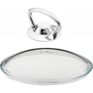 Granit ve Çelik 26 cm Pyrex Cam Kapak ve Metal Kulpla Beraber