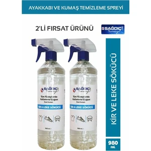 Sağdıç Saraciye 2 Adet Ayakkabı ve Kumaş Temizleme Kir Leke Çıkarıcı Sprey S8800