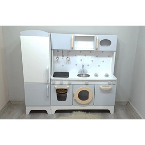 Buzdolaplı Işıklı Ahşap Oyun Mutfağı (Xxl)