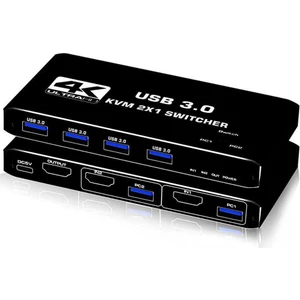 4KVM421 Kvm Switch 2x1 HDMI 4K USB 3.0 Hdcp 2.3 HDR10 Edıd