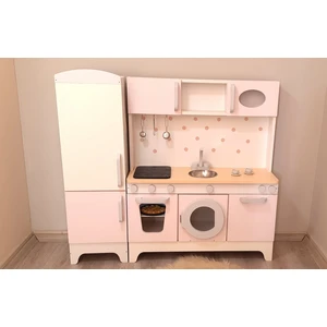 Buzdolaplı Işıklı Ahşap Oyun Mutfağı (Xxl)