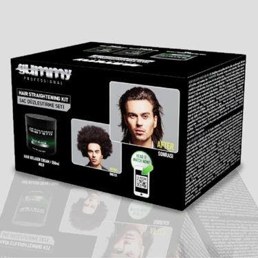 Gummy Saç Düzleştirme Seti Profesyonel Kullanım İçin Zeytinyağı ile 500