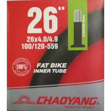 Chaoyang Chayong Iç Lastik 26X4.0X4.9 Av-48 mm Kalın Sibop -