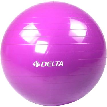 Delta 65 cm Dura-Strong Deluxe Mor Pilates Topu Tekil Kullanım İçin Uygun Ağırlık 907