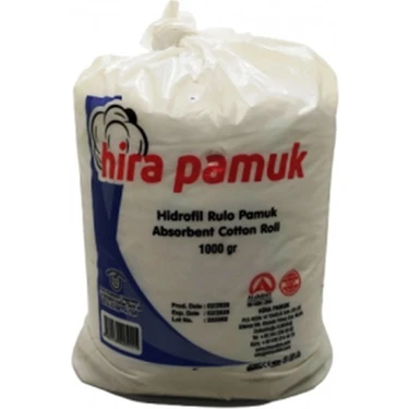 Hira Hidrofil Pamuk 1 kg 5 Adet Yumuşak ve Emici Özellikte Makyaj Temizleme