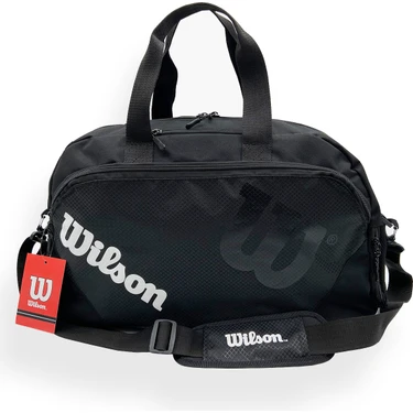 Wilson Orta Boy Siyah Spor Çantası El / Omuz Çantası Su Geçirmez Özellik ile Ergonomik