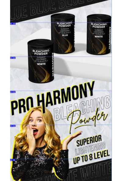 x Pro Harmony Saç Açıcı Beyaz Oryal 500 gr