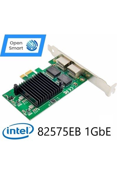 Open Smart 2 Port Intel 82575EB 1gbe Pcıe X1 Ethernet Kart - OPS7251NT