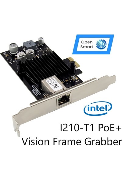 Intel I210AT Single Port 1gbe Poe+ Vision Frame Grabber Nic Adapter - OPS7225NT