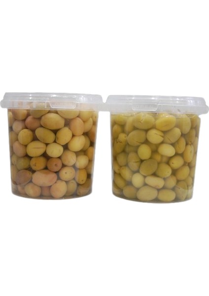 Çizik 650 gr + Kırma 650 gr Yeşil Zeytin Pet Kavanoz