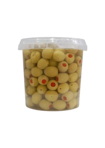 Yeşil Biberli Zeytin 650 gr Pet Kavanoz