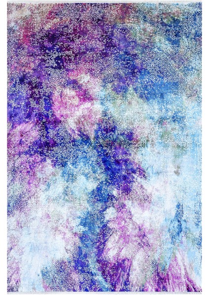 çocuk Odası Halısı Mavi Mor Pastel Yolluk Kaymaz Yuvarlak Oval Kesme Ince Yıkanabilir Halı fiyatları