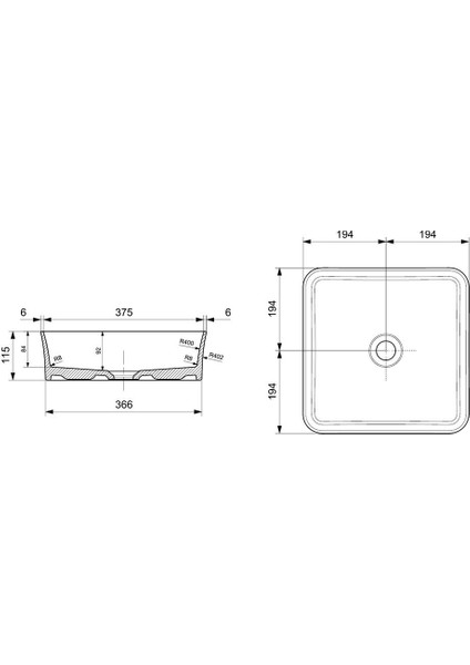 Bocchi Sottile Slim Line Çanak Lavabo 38 cm Mat Gri 1477-006-0125 fiyatları