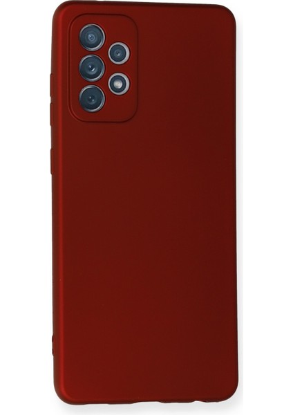 Samsung Galaxy A72 Kılıf Premium Rubber Silikon - Bordo Mrayd fiyatları