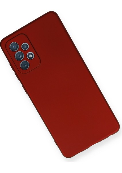 Samsung Galaxy A72 Kılıf Premium Rubber Silikon - Bordo Mrayd modelleri