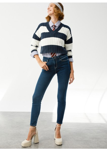 Denim Pantol, 26, Koyu Indigo