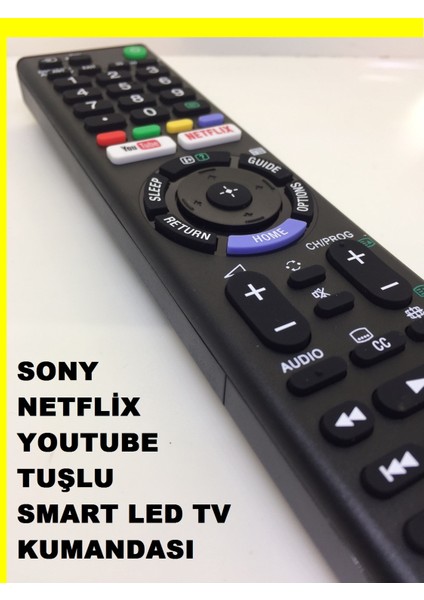 Sony Uyumlu Tüm Modeller 3D LED Tv Kumandası Netflix + Youtube Tuşlu fiyatları