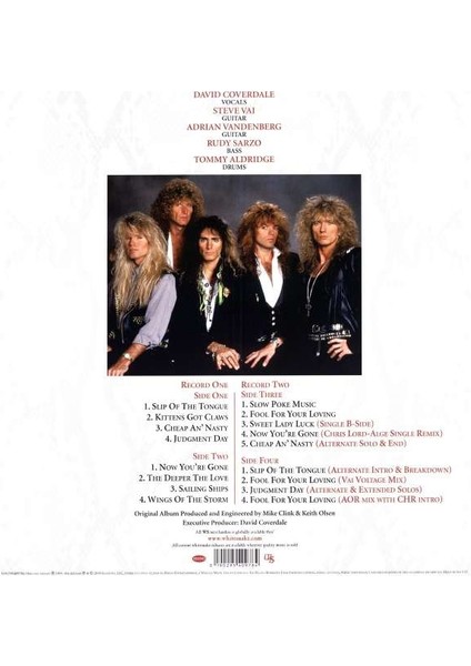 Whitesnake Slip Of The Tongue (30TH Anniversary Edition) - Plak