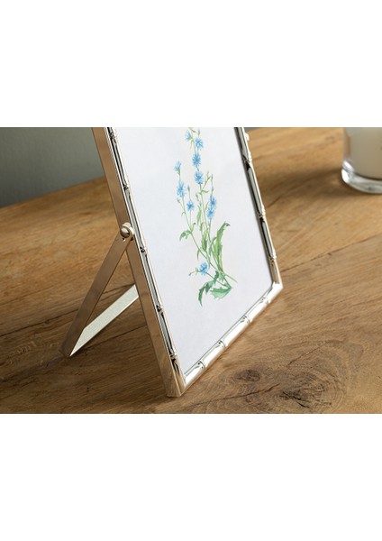 Bamboo Metal Çerçeve 13 x 18 cm Silver