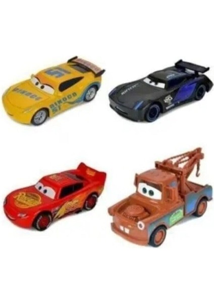 Cars Mater Jackson Storm Cruz Ramirez Oyuncak Arabalar Metal 4'lü Set