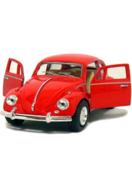 Volkswagen Kırmızı Metal Mini Vosvos Çek Bırak Oyuncak Araba Oyuncak