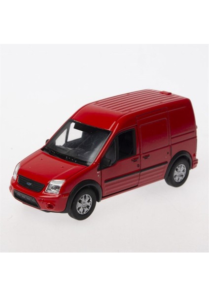 Metal 1:36 Ölçek Çek Bırak Ford Transit Connect Kırmızı 1:36 Ölçek Ford Transit