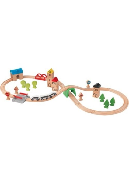 Lillabo Ahşap Oyuncak Tren Seti - 45 Parça