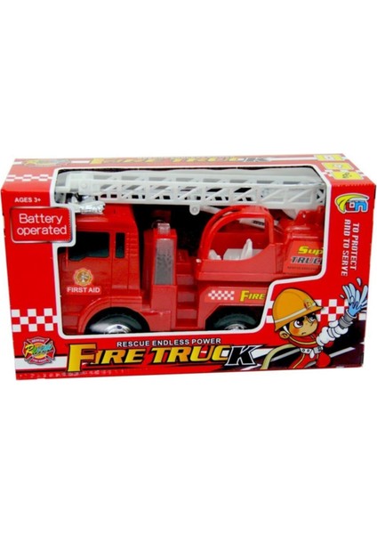 Can Ithalat Fire Truck Sesli ve Işıklı Çarp Dön Oyuncak Itfaiye Aracı fiyatları