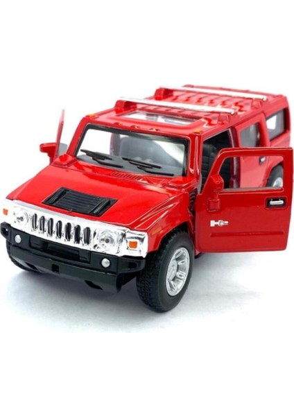 Kinsmart 2008 Hummer H2 Suv - Çek Bırak Lisanslı Model Oyuncak Araba 1:40 KT5337D