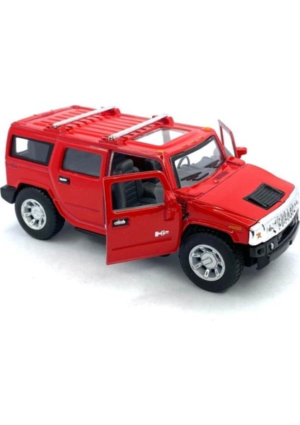 Kinsmart 2008 Hummer H2 Suv - Çek Bırak Lisanslı Model Oyuncak Araba 1:40 KT5337D