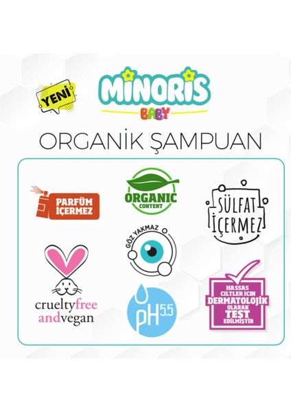 Baby Organik Saç ve Vücut Şampuanı 400 ml