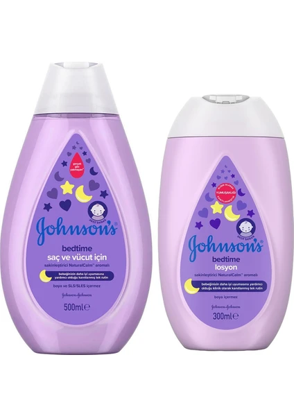 Johnsons Baby Johnson's Baby Johnsons Baby Bedtime Saç ve Vücut Şampuanı 500 ml + Bedtime Losyon 300 ml