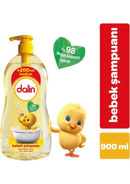 Şampuan 2 x 900 ml Dalin Bebek Şampuanı