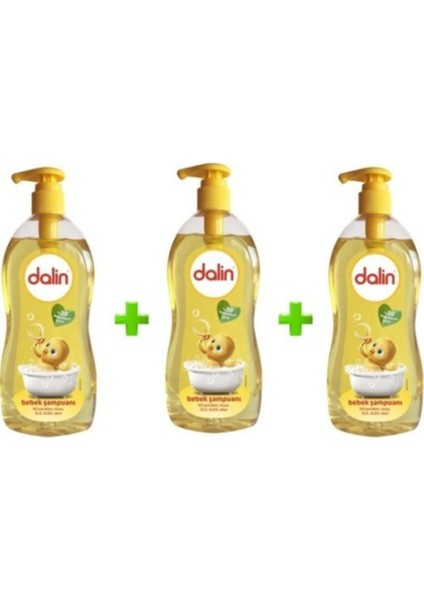 Bebek Şampuanı 900 ml Pompalı 3 Adet