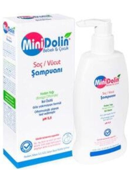 Minidolin Bebek & Çocuk Saç ve Vücut Şampuanı 250 ml +Nemlendirici Vücut Losyonu 250 ml