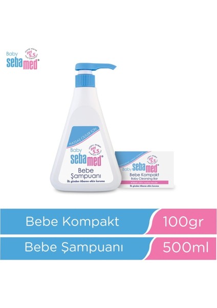 Baby Ph 5.5 Bebek Şampuanı 500 ml + Baby Bebek Kompakt Sabun 100 gr fiyatları