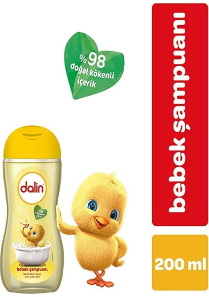 Bebek Şampuan 200ML 6 Adet Dalin 200 ml