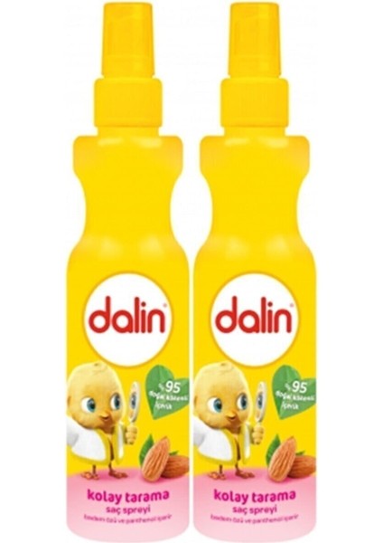 Badem Özlü Kolay Tarama Saç Spreyi 200 ml 2 Adet