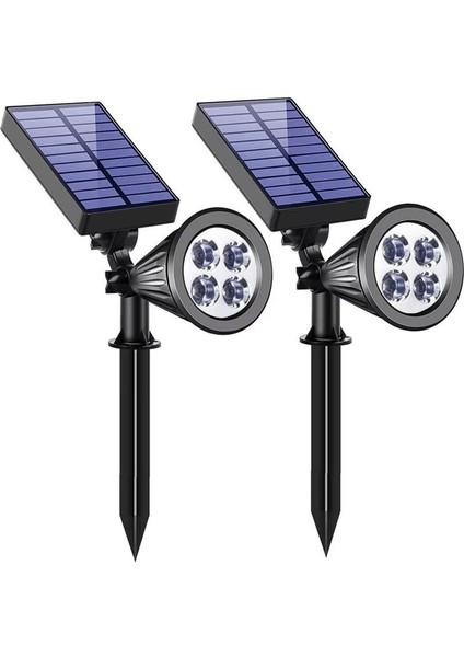 Led Bahçe Lambası - Siyah (Yurt Dışından)